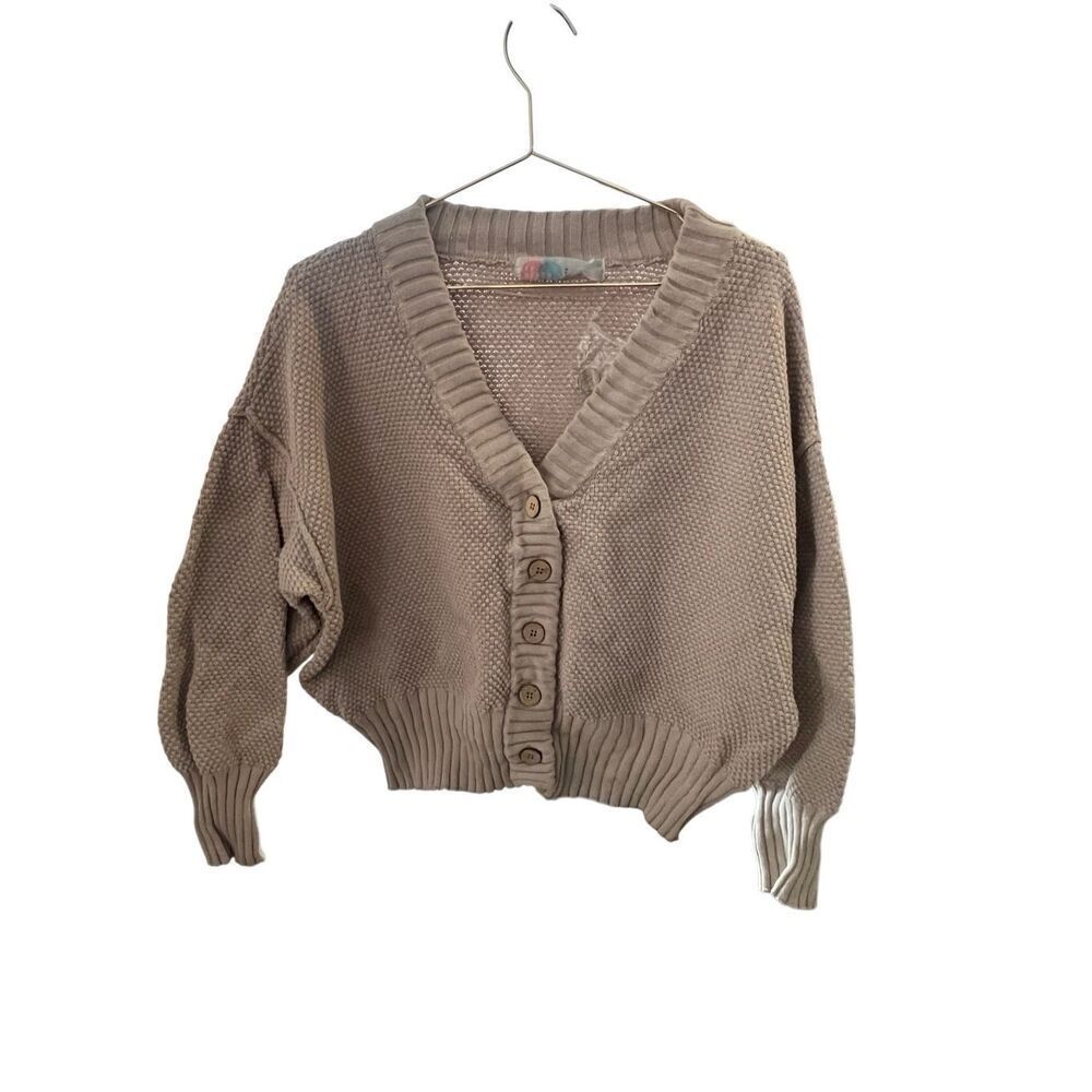 Free People Beach NWT button up knit cardigan sz S